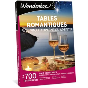 Comparateur de prix : Coffret cadeau Wonderbox Tables romantiques Edition 2025