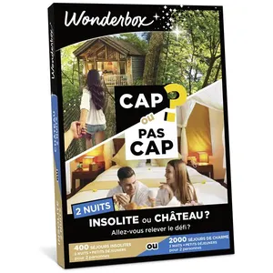 Coffret cadeau Wonderbox Cap ou Pass Cap Insolite ou château? 2 nuits pas cher