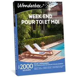 Coffret cadeau Wonderbox Week-end pour toi et moi Edition 2025 pas cher