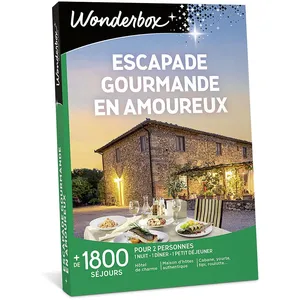 Comparateur de prix : Coffret cadeau Wonderbox Escapade gourmande en amoureux Edition 2025