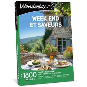 Comparateur de prix : Coffret cadeau Wonderbox Week-end et saveurs Edition 2025