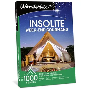 Coffret cadeau Wonderbox Insolite Week-end gourmand Edition 2025 pas cher
