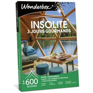 Coffret cadeau Wonderbox Insolite 3 jours gourmands Edition 2025 pas cher
