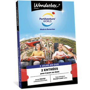 Wonderbox Coffret cadeau Tick'nBox 2 entrées pour 2 jours à PortAventura pas cher