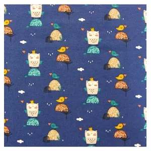 GENERIQUE Tissu Enfant jersey petites reines vendu au mètre(...) - Bleu