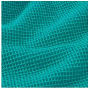 GENERIQUE Tissu coton Nid d'Abeille vendu au mètre(...) - Tourmaline Bleu