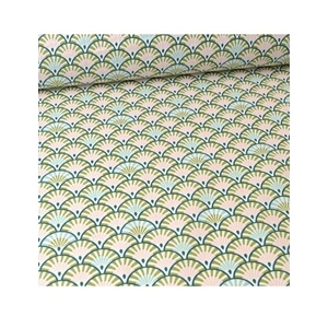 GENERIQUE Tissu coton Plumes de Paon vendu au mètre(...) - Bronze/paon Multicolore