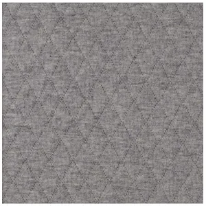 GENERIQUE Tissu jersey matelassé losange vendu au mètre(...) - Gris