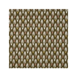 GENERIQUE Tissu Pilam coton vendu au mètre(...) - Bronze/corail Multicolore