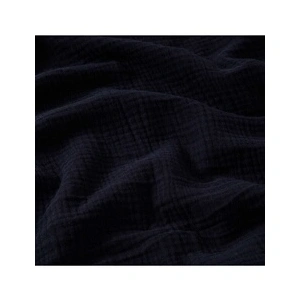 GENERIQUE Tissu Double Gaze de coton gaufrée vendu au mètre(...) - Nuit Bleu