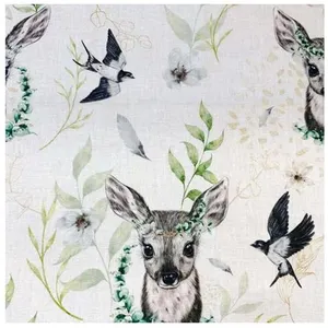 GENERIQUE Tissu coton impression numérique faon vendu au mètre(...) - faonette blanc