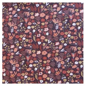 GENERIQUE Tissu coton Bio fleurs des champs vendu au mètre(...) - Violet