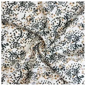 GENERIQUE Tissu viscose petites feuilles vendu au mètre(...) - pistrelloécru