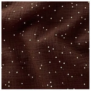 GENERIQUE TISSU GLIT DOUBLE GAZE PAILLETE OR vendu au mètre(...) - PIMIZCACAO