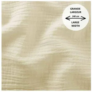 sperenza Tissu coton double gaze grande largeur 240 cm vendu au mètre(...) - 0 ... pas cher