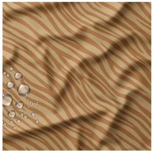 Tissu imperméable zébré vendu au mètre(...) - 0126 Marron