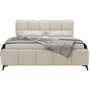 Paulito - lit coffre - 160x200 cm - sommier inclus - en velours