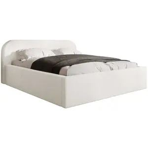 Comparateur de prix : Orane - lit coffre - 180x200 cm - en tissu bouclette