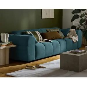 Lisa Design Canapé RAY - Bleu Grisé pas cher