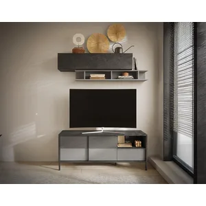 Comparateur de prix : Bestmobilier Jules - meuble tv - 2 portes et 1 tiroir - 156 cm