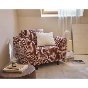 Comparateur de prix : Lisa Design Rune - fauteuil zèbre en velours