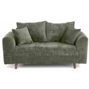 Lisa Design Rune - canapé droit 2 places en velours texturé