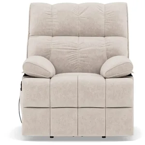 Bestmobilier Chandler - Fauteuil relax électrique en velours texturé pas cher