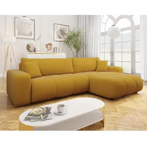 Bestmobilier Nicole - Canapé d'angle réversible 5 places convertible a... pas cher