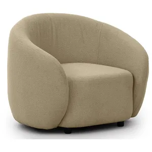 Comparateur de prix : Flore - fauteuil en tissu bouclette - lisa design - taupe FLORE