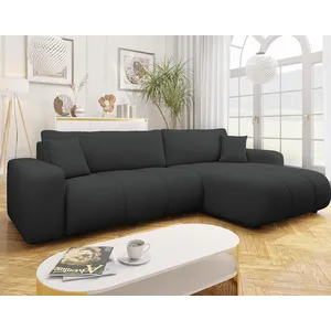 Bestmobilier Nicole - Canapé d'angle réversible 5 places convertible a... pas cher