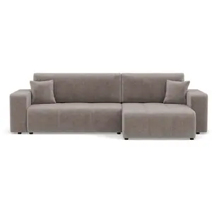 Bestmobilier Nicole - Canapé d'angle réversible 5 places convertible a... pas cher