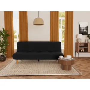 Comparateur de prix : Soan - Banquette 2 places convertible clic-clac en velours texturé
