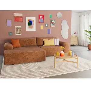 BESTMOBILIER Rebecca - canapé d'angle gauche 4 places convertible avec... pas cher