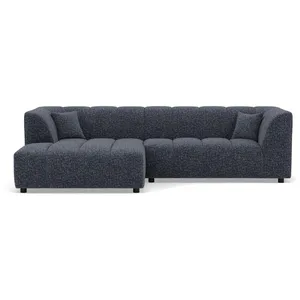 Curtis - canapé d'angle gauche 4 places avec accoudoir en tissu textur... pas cher