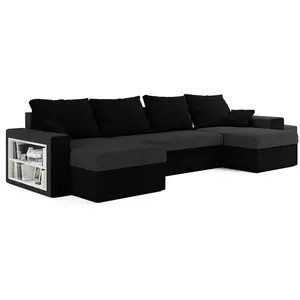 Bestmobilier Jonah - Canapé panoramique en U 7 places convertible avec... pas cher