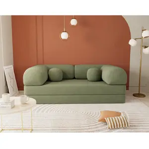 Nebula - Canapé 3 places convertible en velours texturé pas cher