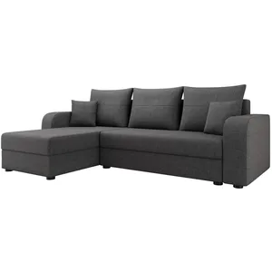 BESTMOBILIER Harvey - canapé d'angle réversible - 4 places - convertible avec coffre - en tissu pas cher