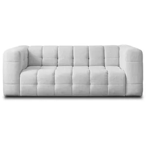 LISA DESIGN Suzano - canapé 3 places - en tissu - Gris clair pas cher
