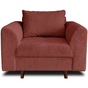 Comparateur de prix : Rune - fauteuil - en velours côtelé - lisa design - terracotta RUNE