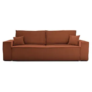 BESTMOBILIER Dellia Canapé Convertible - Terracotta pas cher