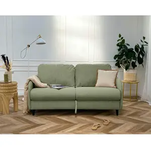 Comparateur de prix : Bestmobilier Cosmos - Canapé convertible 3 places - Vert sauge