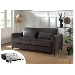 Comparateur de prix : LISA DESIGN Owen - canapé 3 places convertible - couchage quotidien - matelas 12 cm - en velours