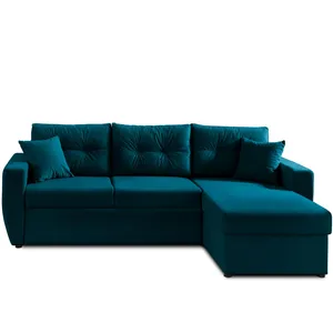 BESTMOBILIER Astoria - canapé d'angle réversible - convertible avec coffre - style contemporain- 4 places pas cher