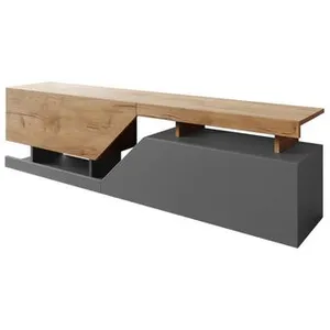 Comparateur de prix : BESTMOBILIER Pitt - meuble TV - 160 cm - style industriel - Best Mobilier