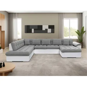 Comparateur de prix : BestMobilier Chuck - Canapé panoramique XXL convertible - 7 places