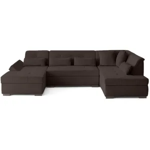 LISA DESIGN Vermont S - canapé panoramique d'angle droit 7 places en velours côtelé TU pas cher