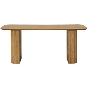 Comparateur de prix : Lisa Design Milazzo - table à manger - bois - plaqué chêne - 180 cm