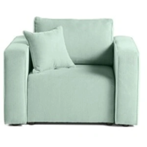 Comparateur de prix : BESTMOBILIER Topaze - fauteuil - en velours texturé - Bleu
