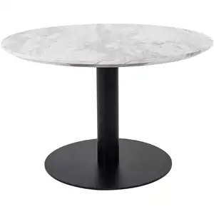 Comparateur de prix : LISA DESIGN Valverde - table basse ronde - effet marbre - noir - 70 cm - Noir
