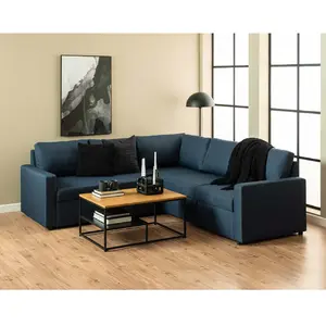Comparateur de prix : LISA DESIGN Salida - table basse - bois et métal noir - 90 cm - Bois / Noir